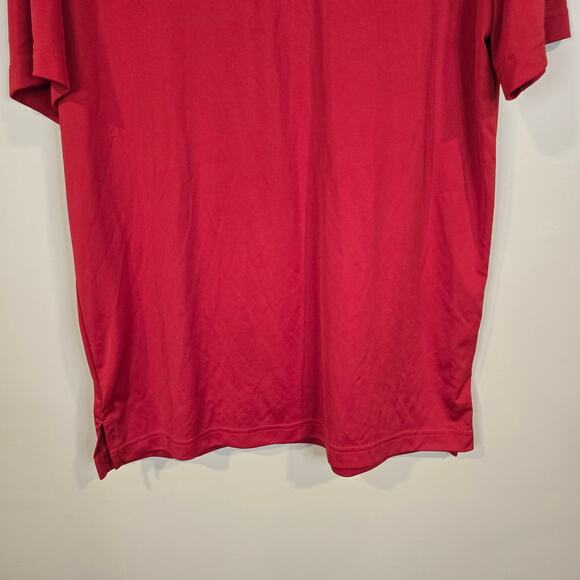 Men's Adidas Red Short Sleeve Golf Athletic Polo | Size Medium - Picture 4 of 9